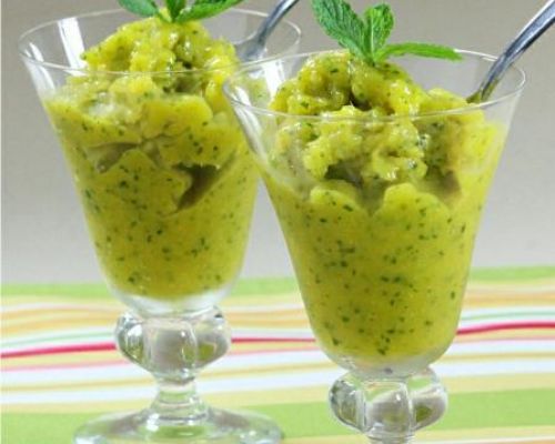 Mango-Mint Granita